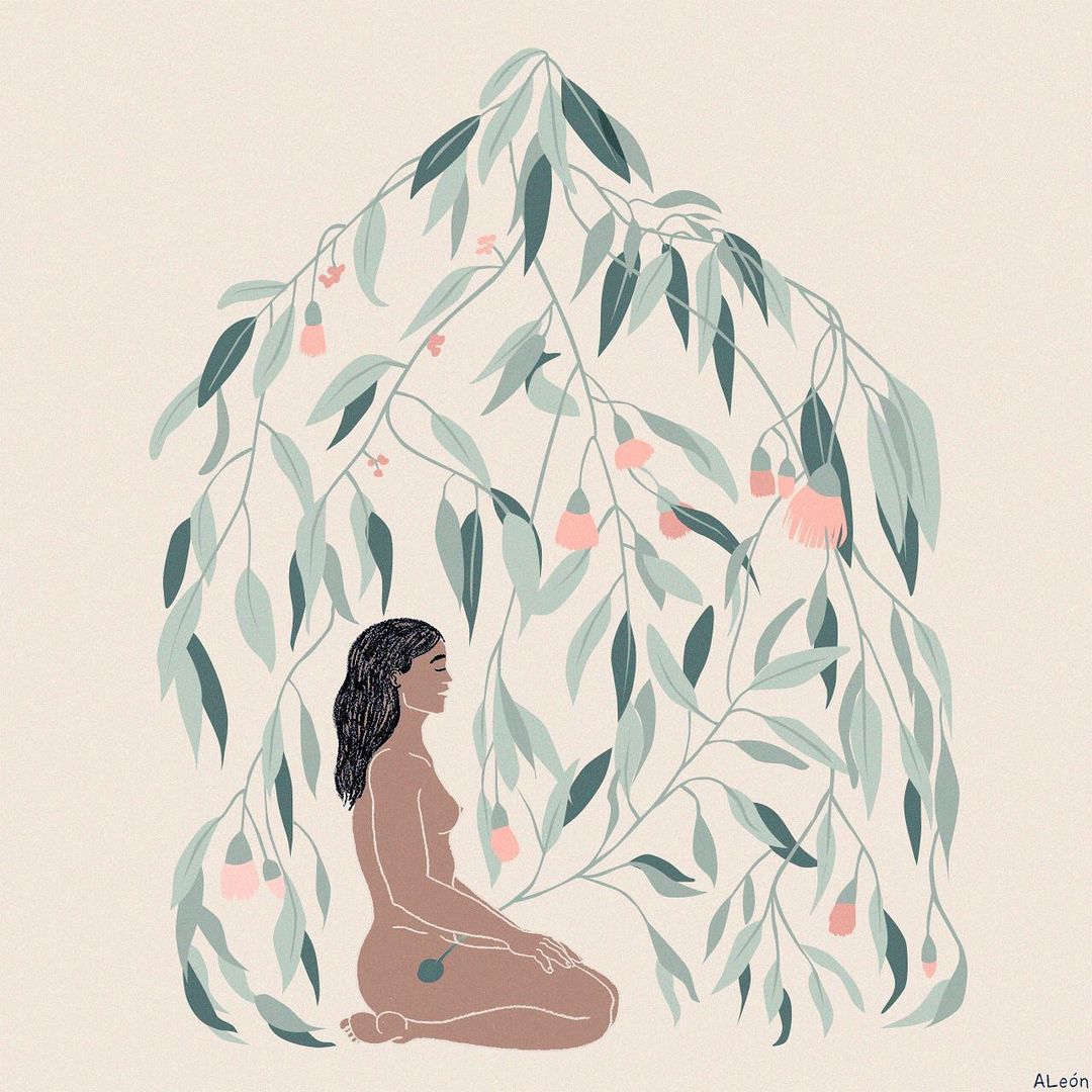 El Ciclo Menstrual y las Emociones -Ilustracion de Amanda León